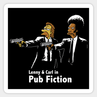 Pub Fiction Lenny & Carl Sticker